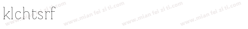 kulachat serif字体转换